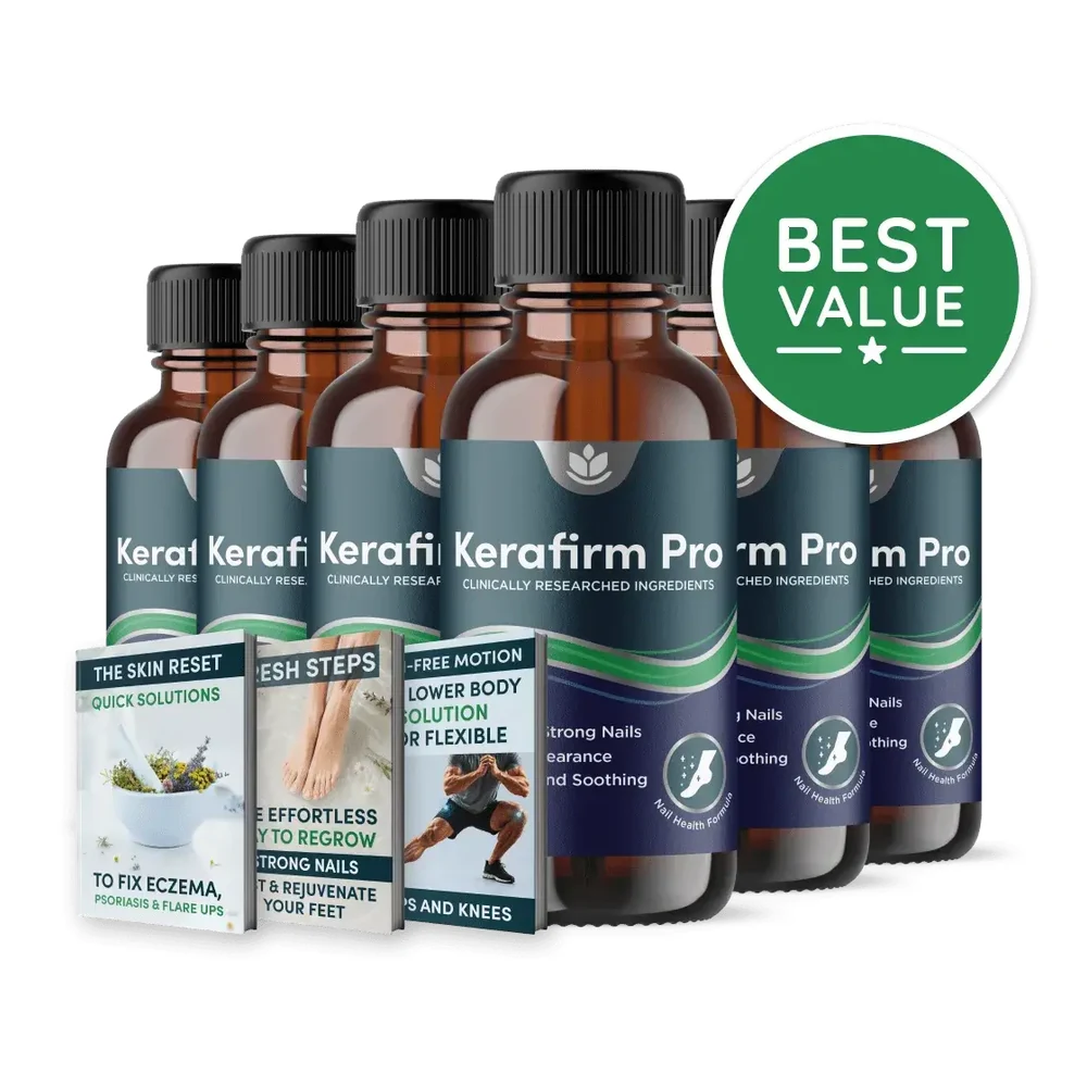 Kerafirm Pro 6 bottles package — nail serum pricing