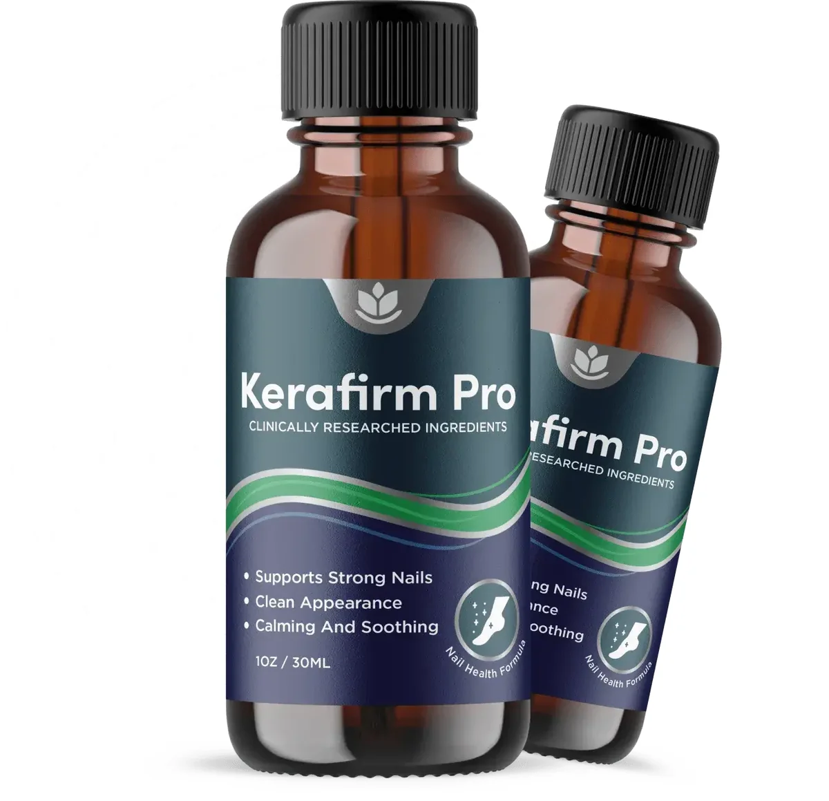 Kerafirm Pro topical nail and cuticle serum with brush applicator